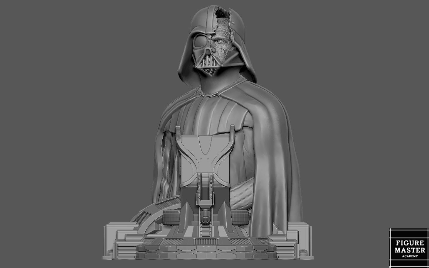 DARTH VADER ANAKIN PS5 PS4 CONTROLLER HOLDER STARWARS OBIWAN 3D print model_17