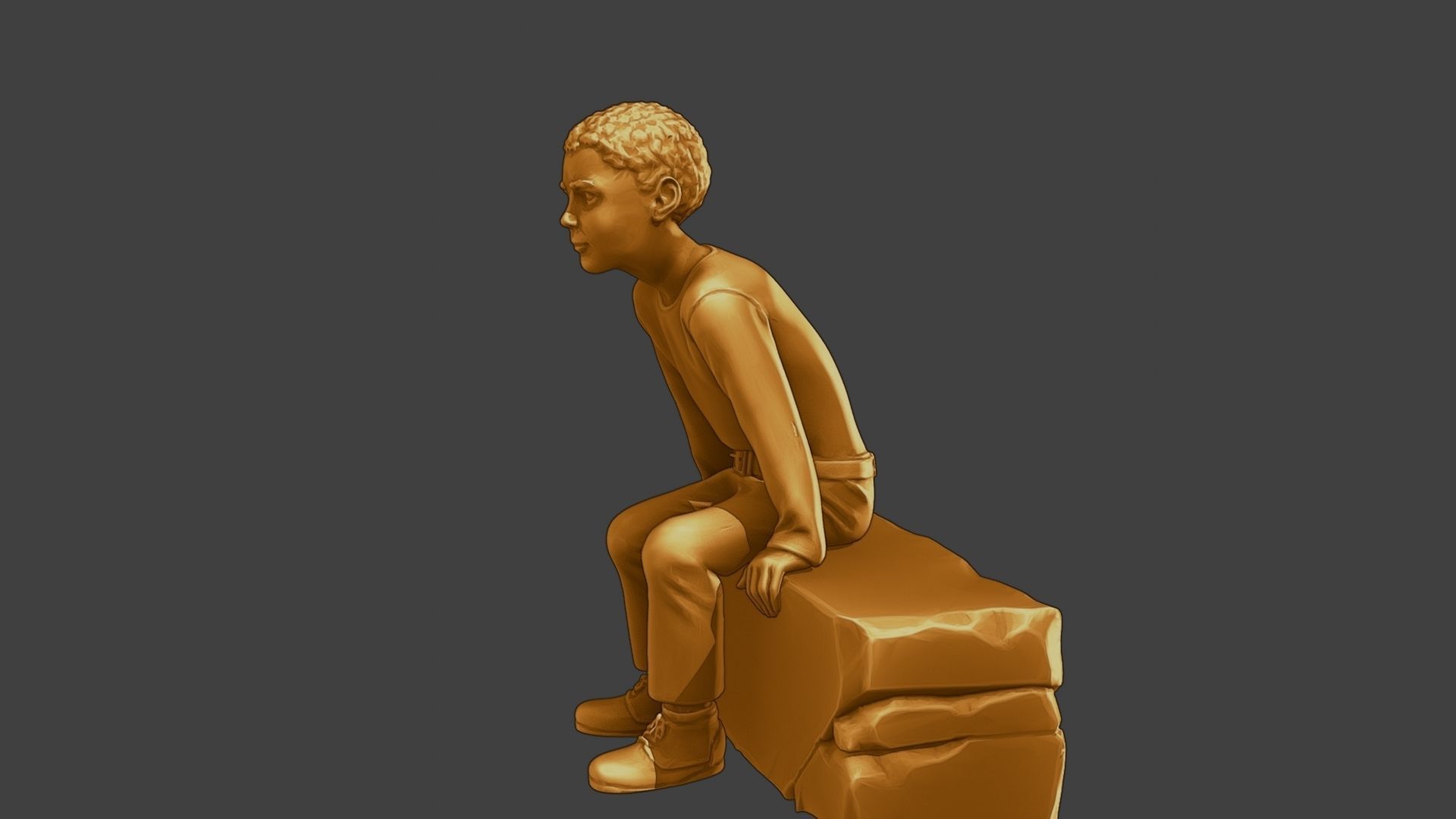 ww2 Casual Boy CB1 009 3D print model_3