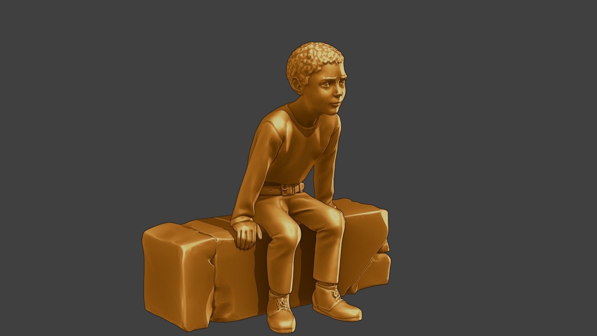ww2 Casual Boy CB1 009 3D print model_10