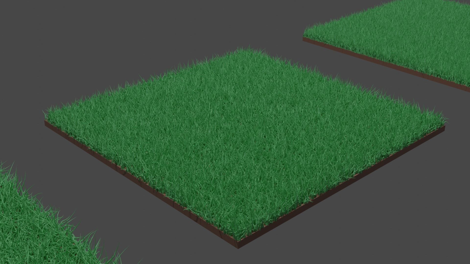 Grass  PACK - 4 grass heights Free 3D model_2