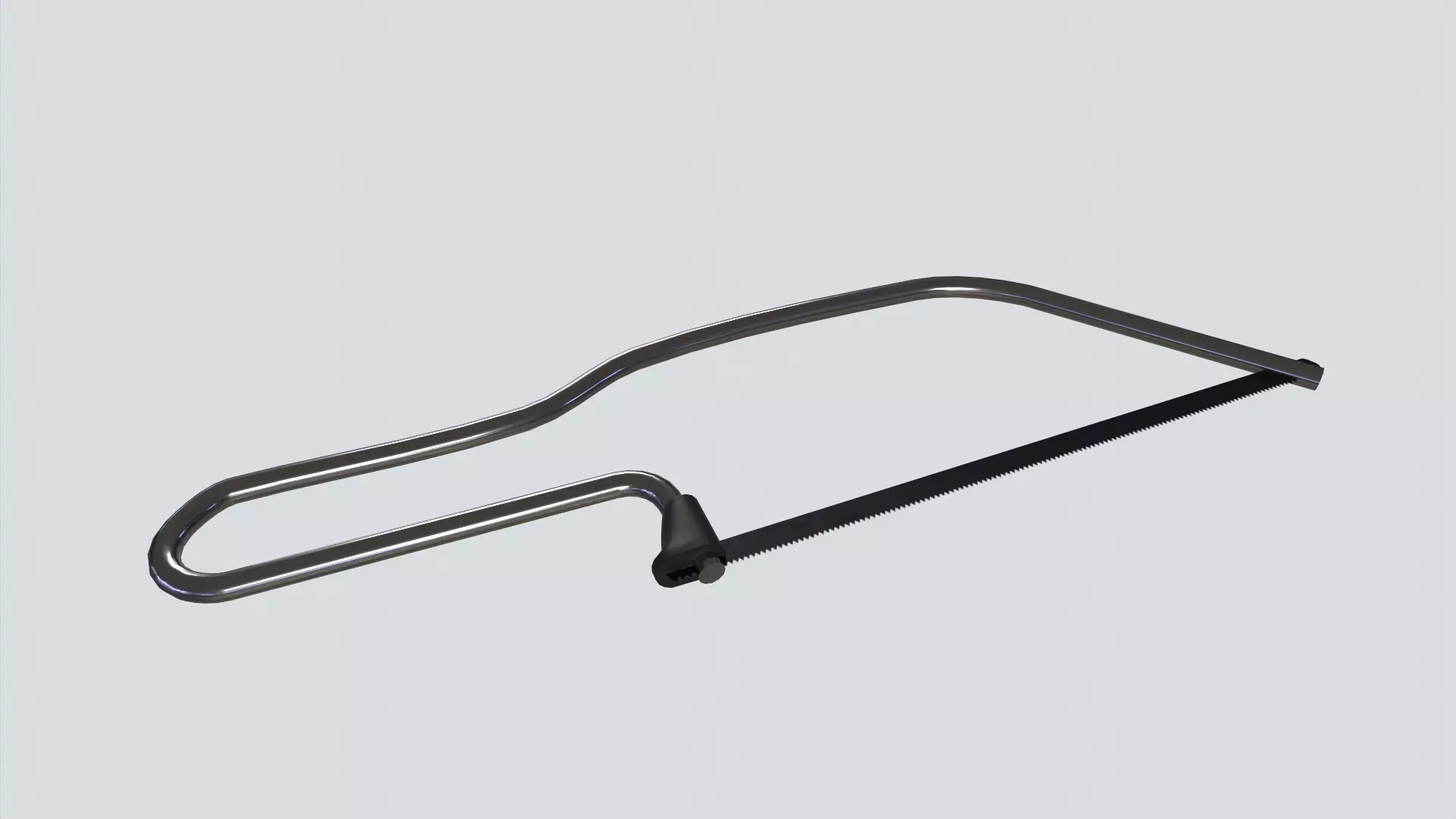 handsaw handle with handle Low-poly 3D model_0