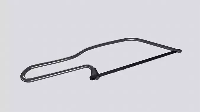 handsaw handle with handle Low-poly 3D model