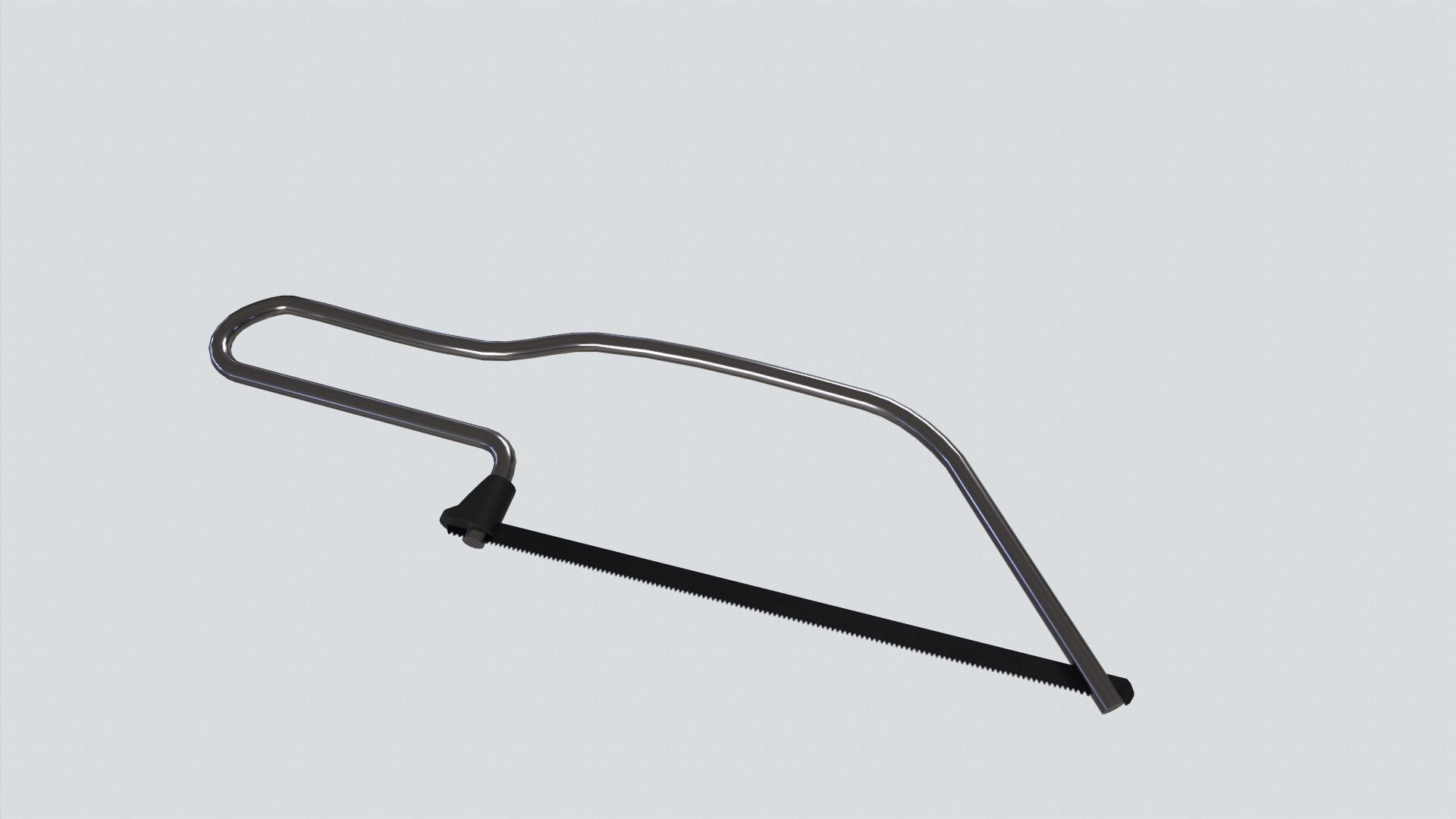 handsaw handle with handle Low-poly 3D model_3