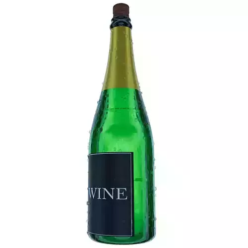 wine bottle 3D model