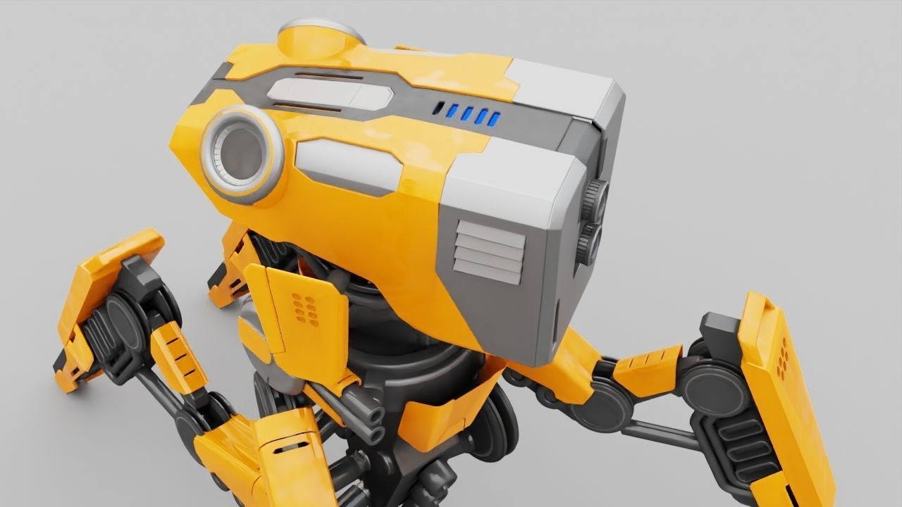 DROID BATTLE ECHO rigged 3D model_34