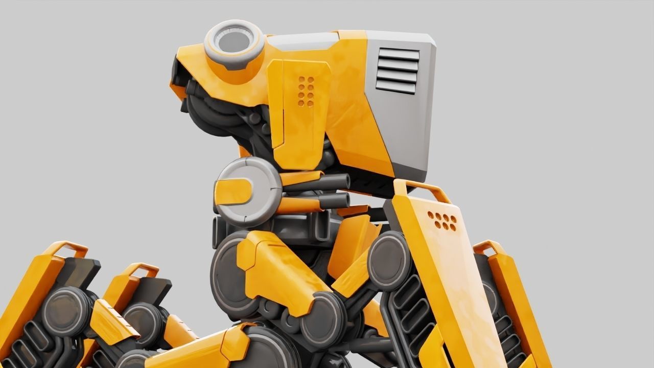 DROID BATTLE ECHO rigged 3D model_22