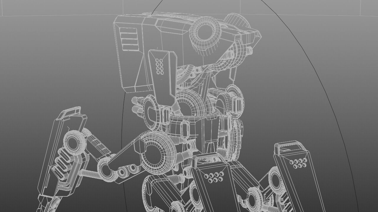 DROID BATTLE ECHO rigged 3D model_43