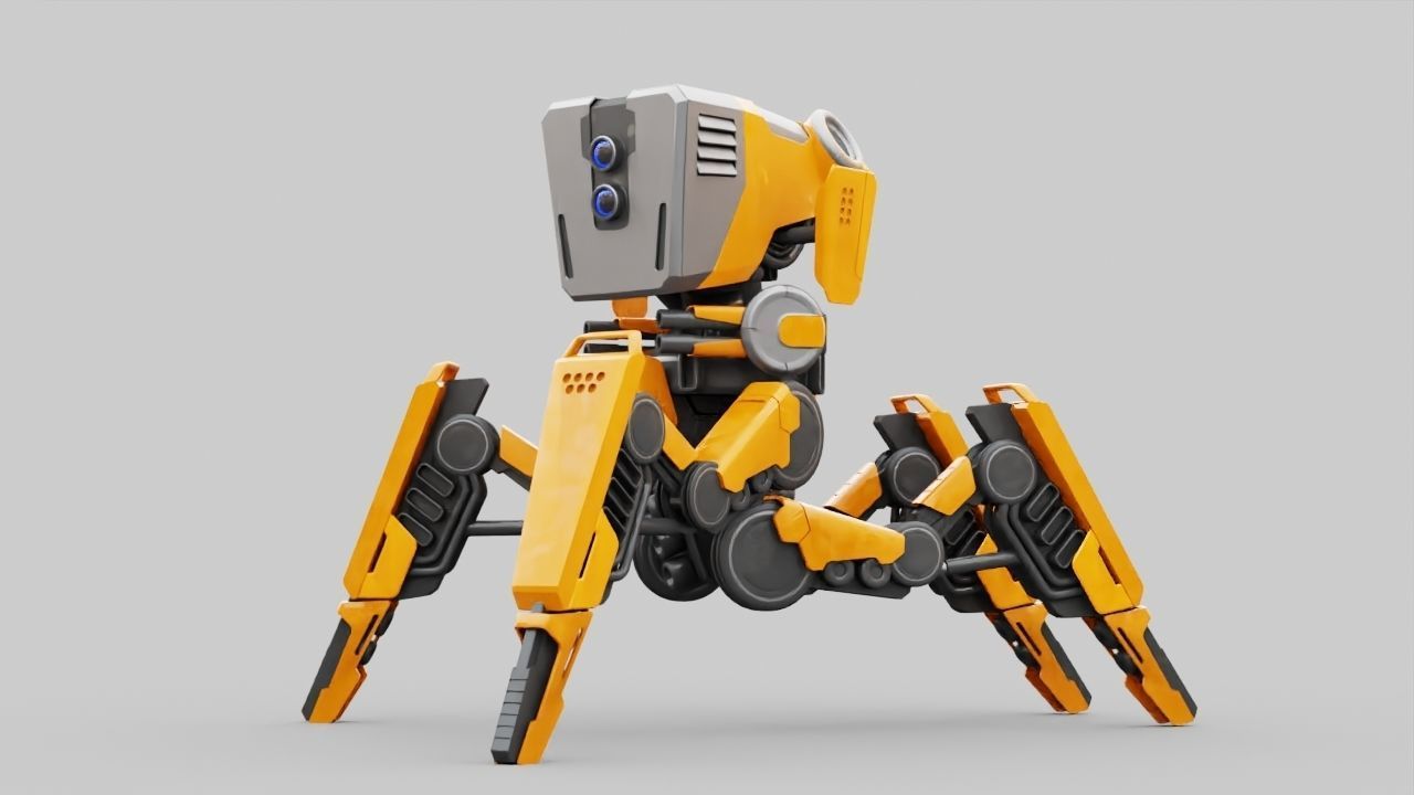 DROID BATTLE ECHO rigged 3D model_2