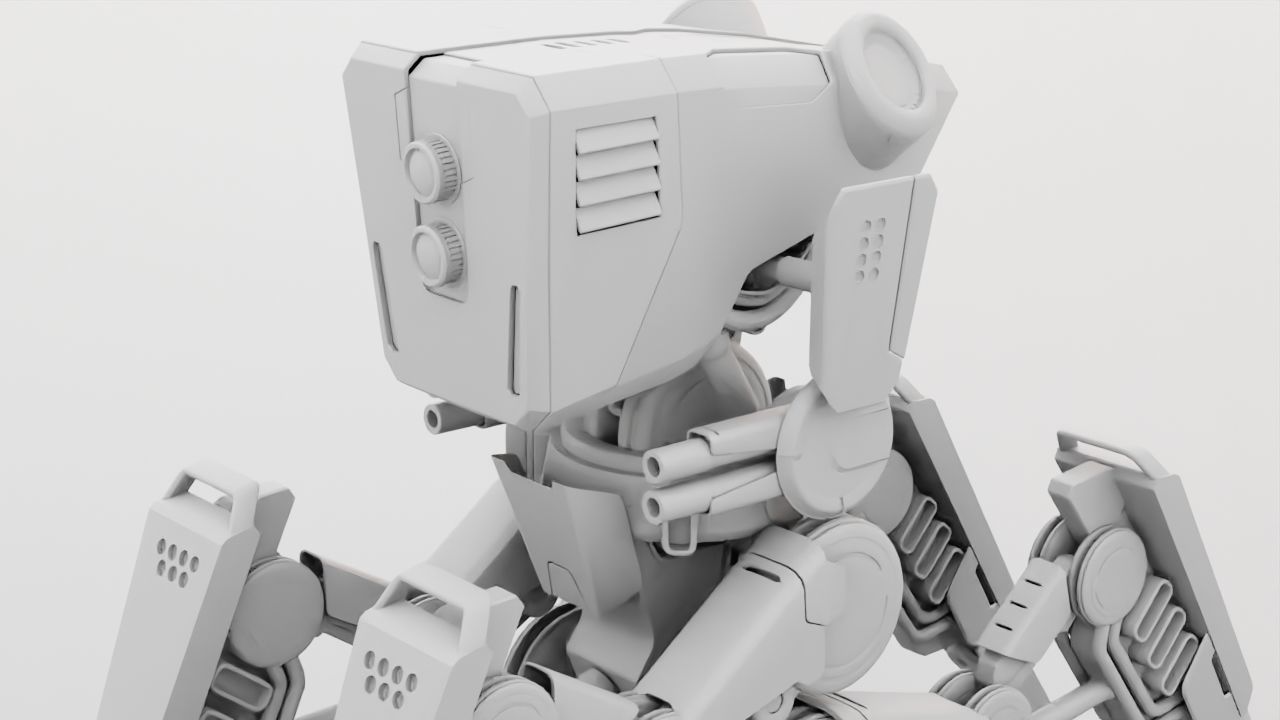 DROID BATTLE ECHO rigged 3D model_35