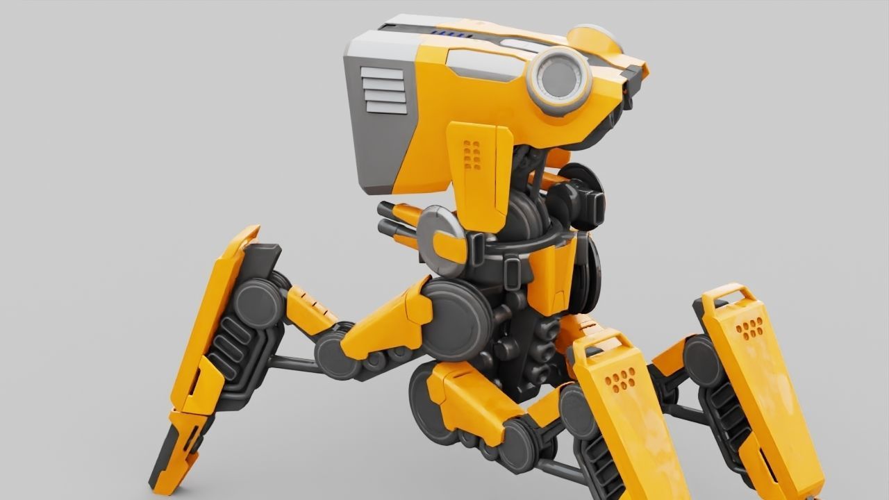 DROID BATTLE ECHO rigged 3D model_17