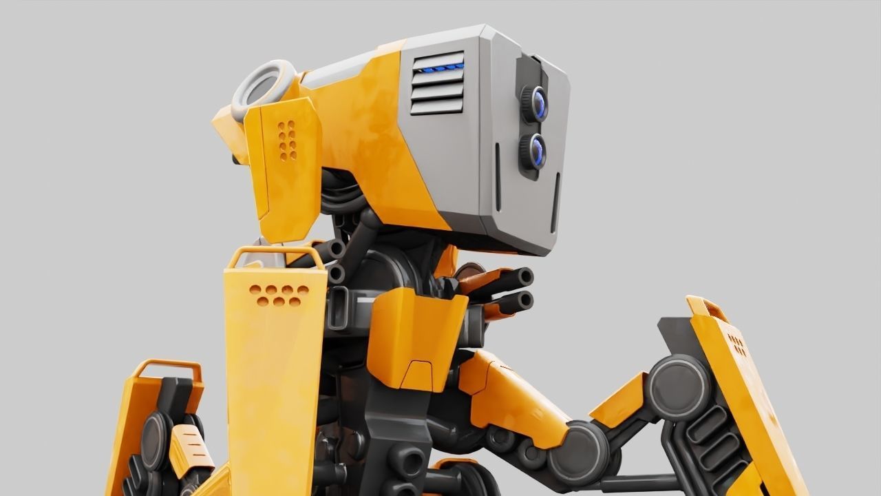 DROID BATTLE ECHO rigged 3D model_23