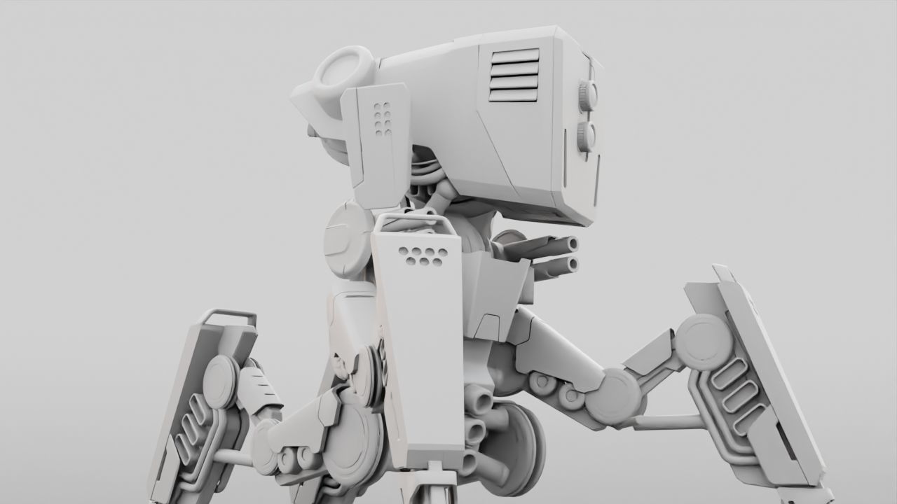 DROID BATTLE ECHO rigged 3D model_39