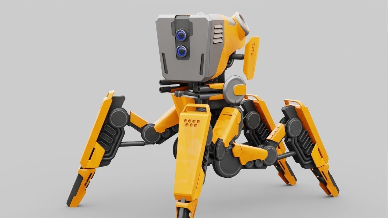 DROID BATTLE ECHO rigged 3D model_14