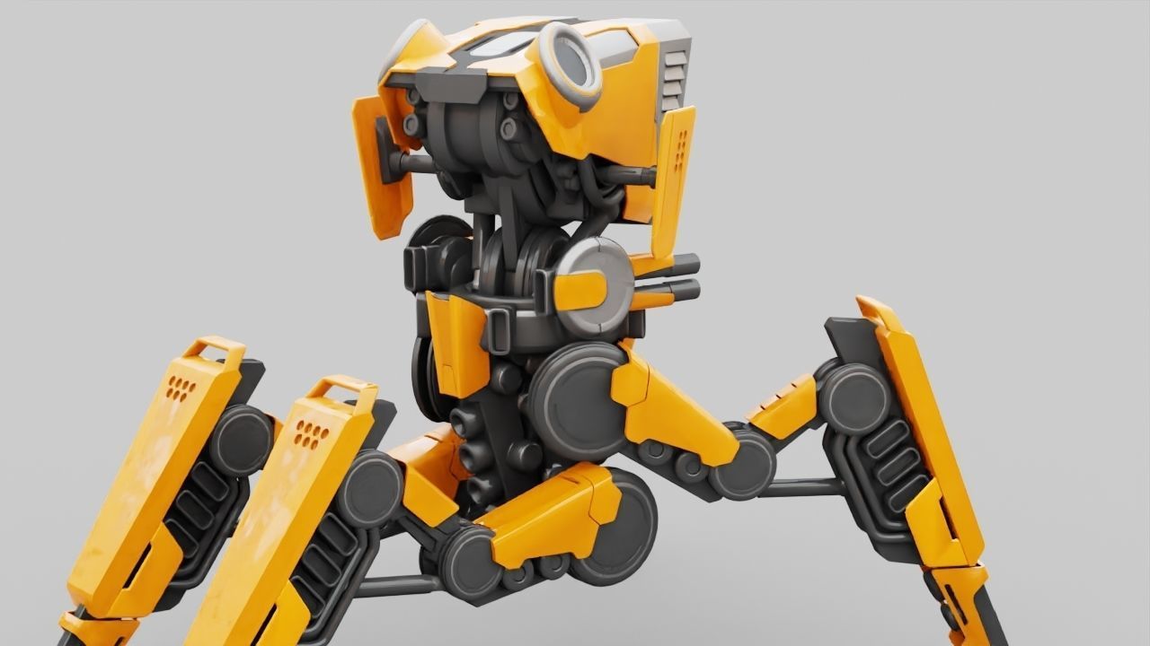 DROID BATTLE ECHO rigged 3D model_8