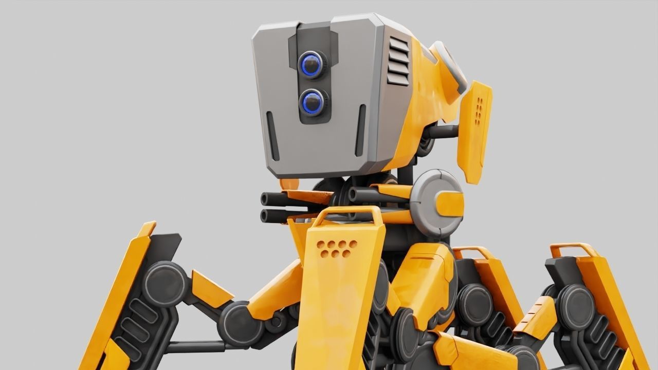 DROID BATTLE ECHO rigged 3D model_26