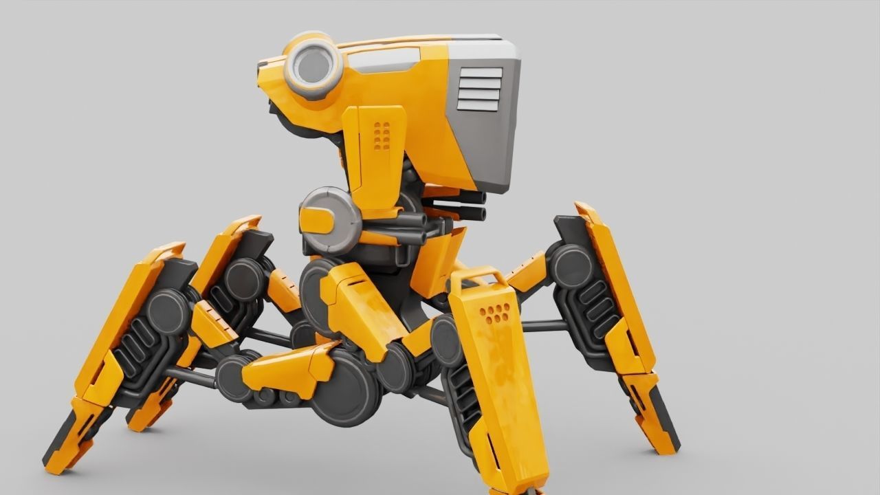 DROID BATTLE ECHO rigged 3D model_10