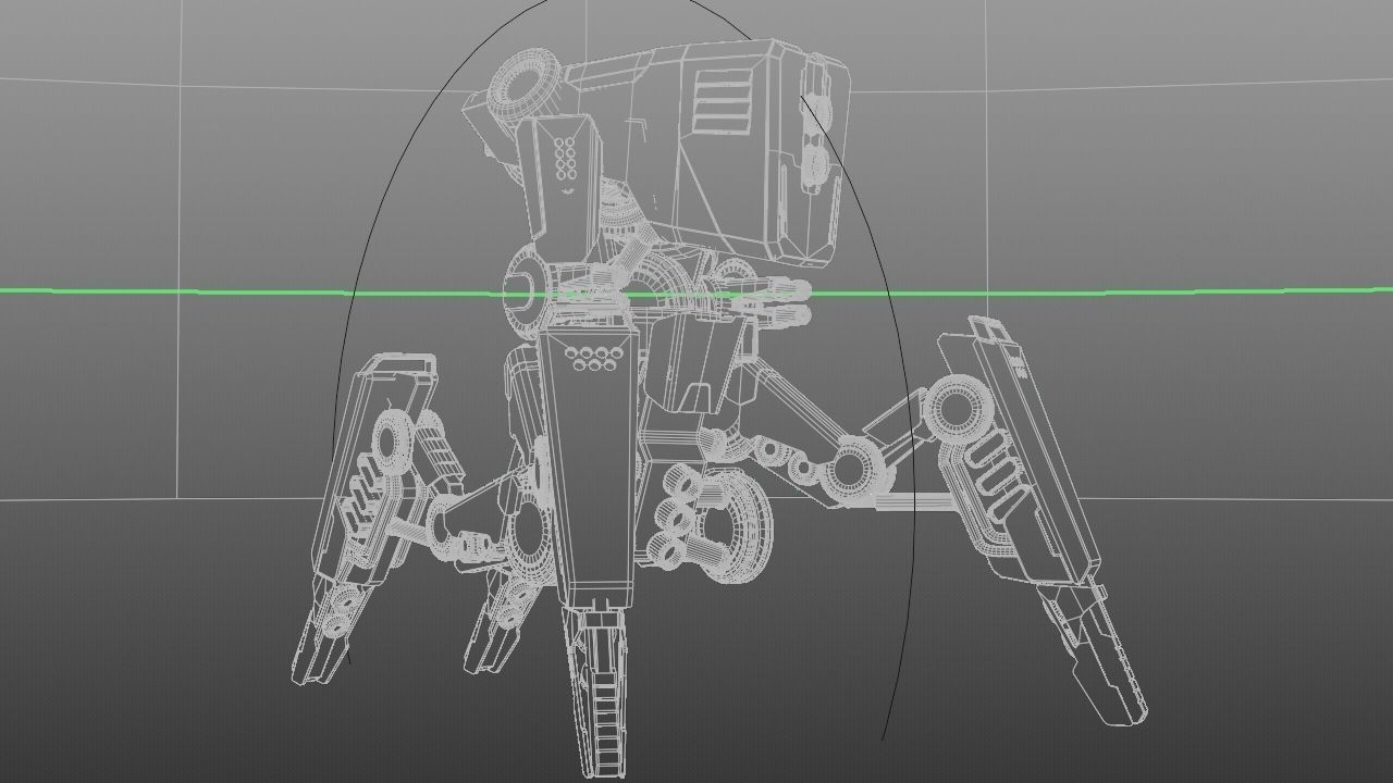DROID BATTLE ECHO rigged 3D model_45