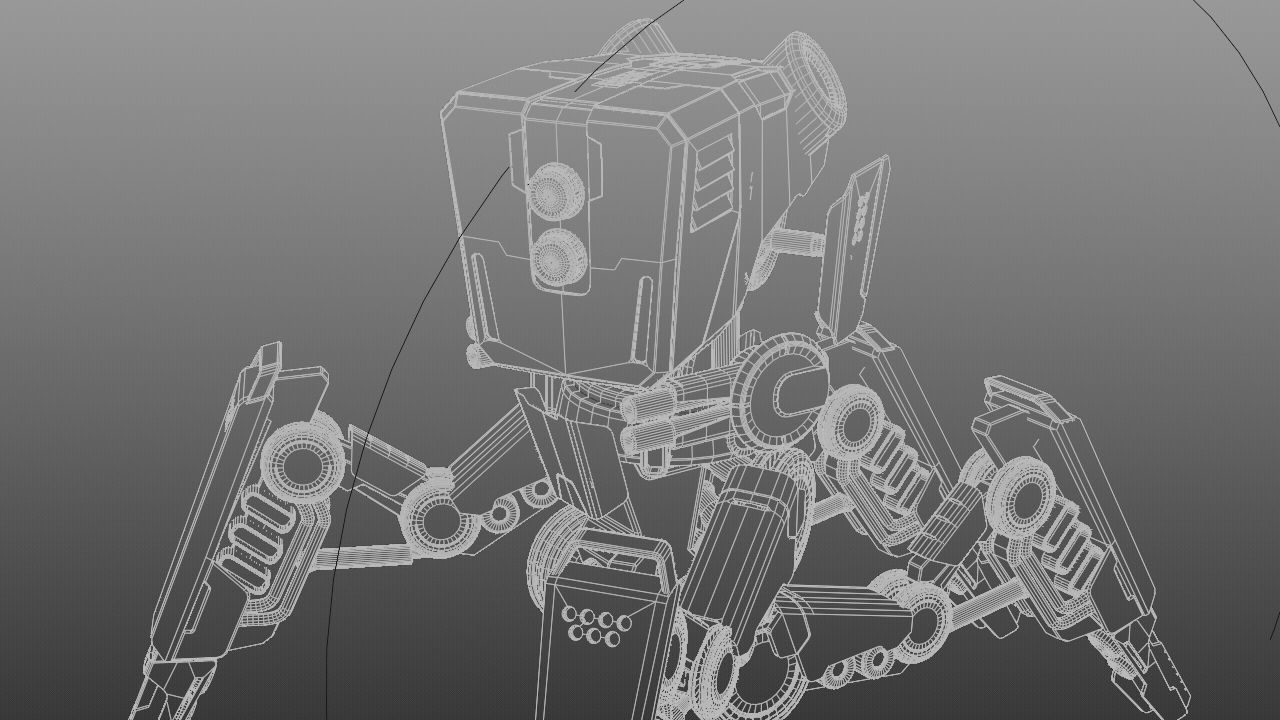 DROID BATTLE ECHO rigged 3D model_42