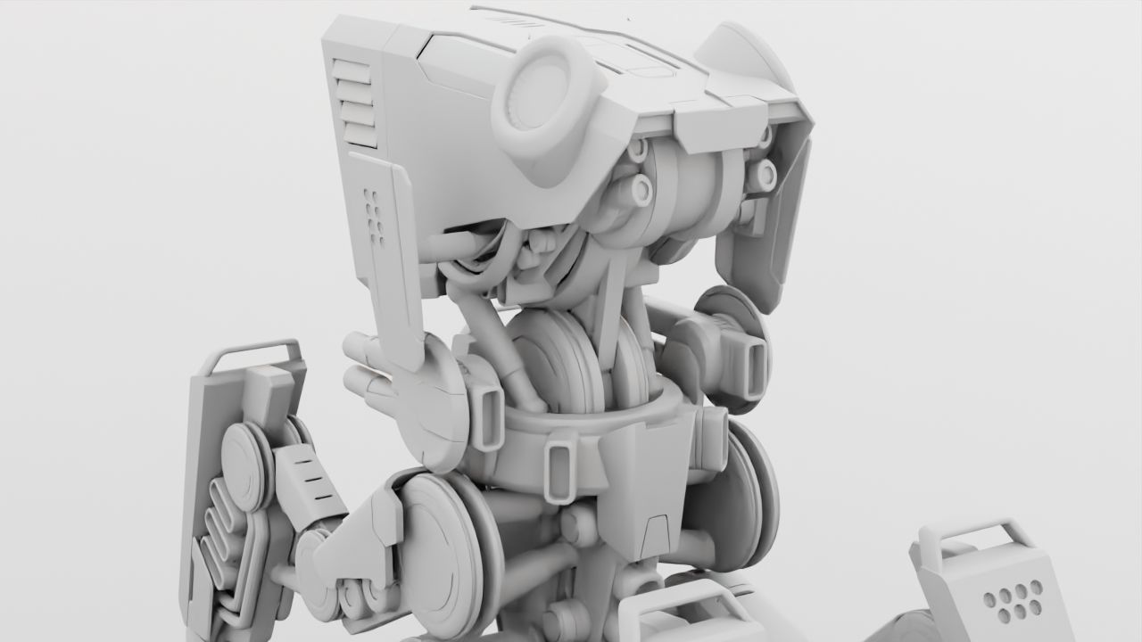 DROID BATTLE ECHO rigged 3D model_36