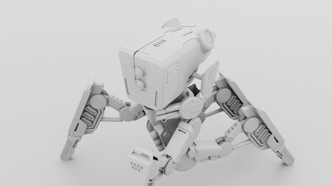 DROID BATTLE ECHO rigged 3D model_41