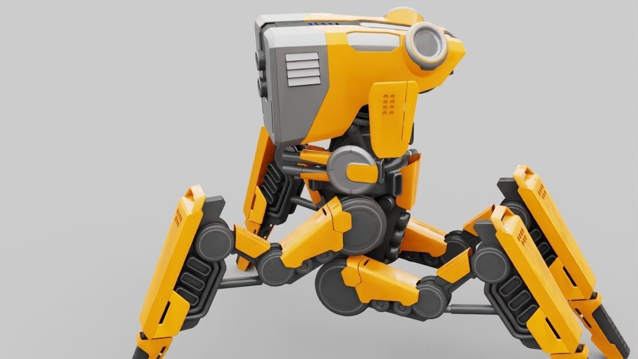 DROID BATTLE ECHO rigged 3D model_16