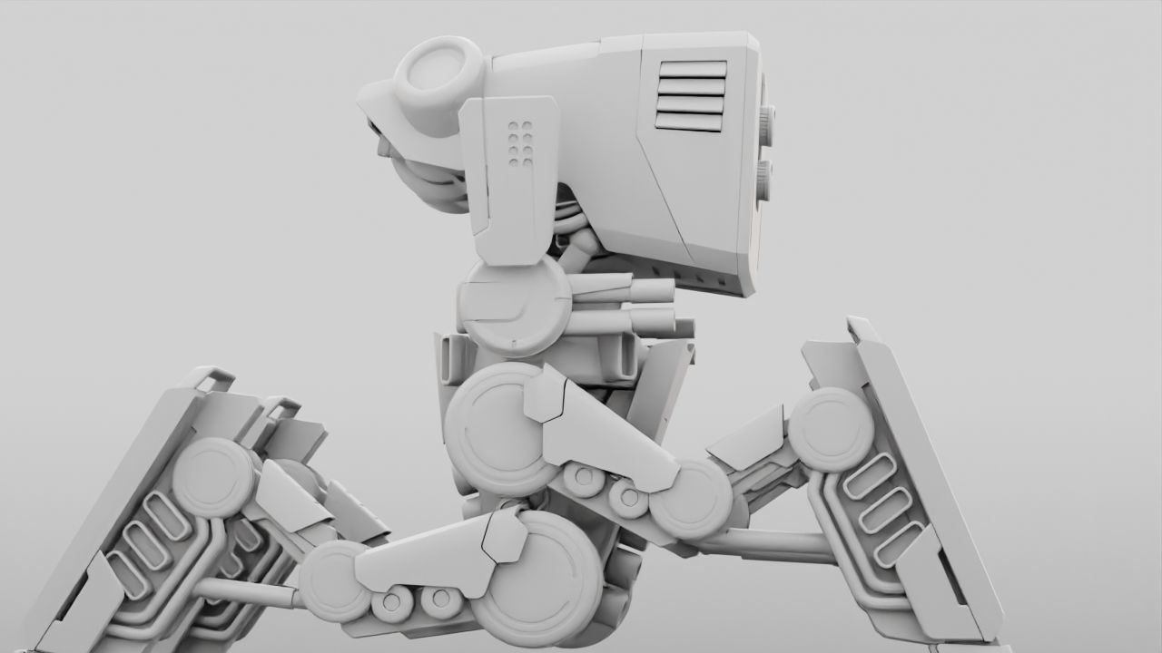 DROID BATTLE ECHO rigged 3D model_38