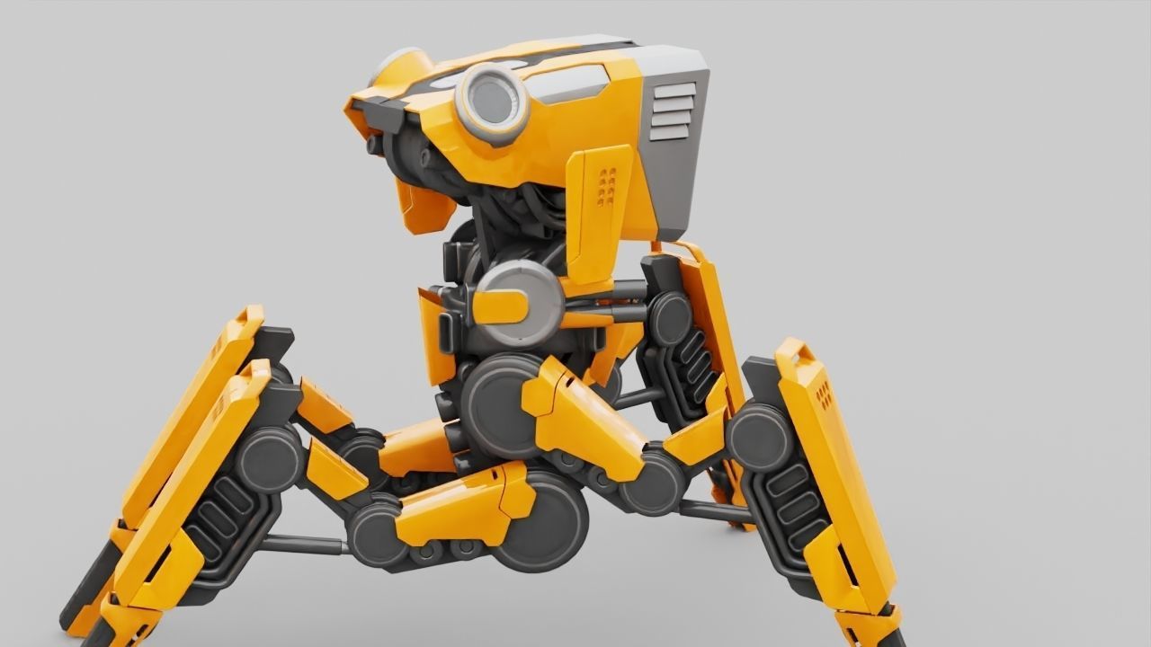 DROID BATTLE ECHO rigged 3D model_9