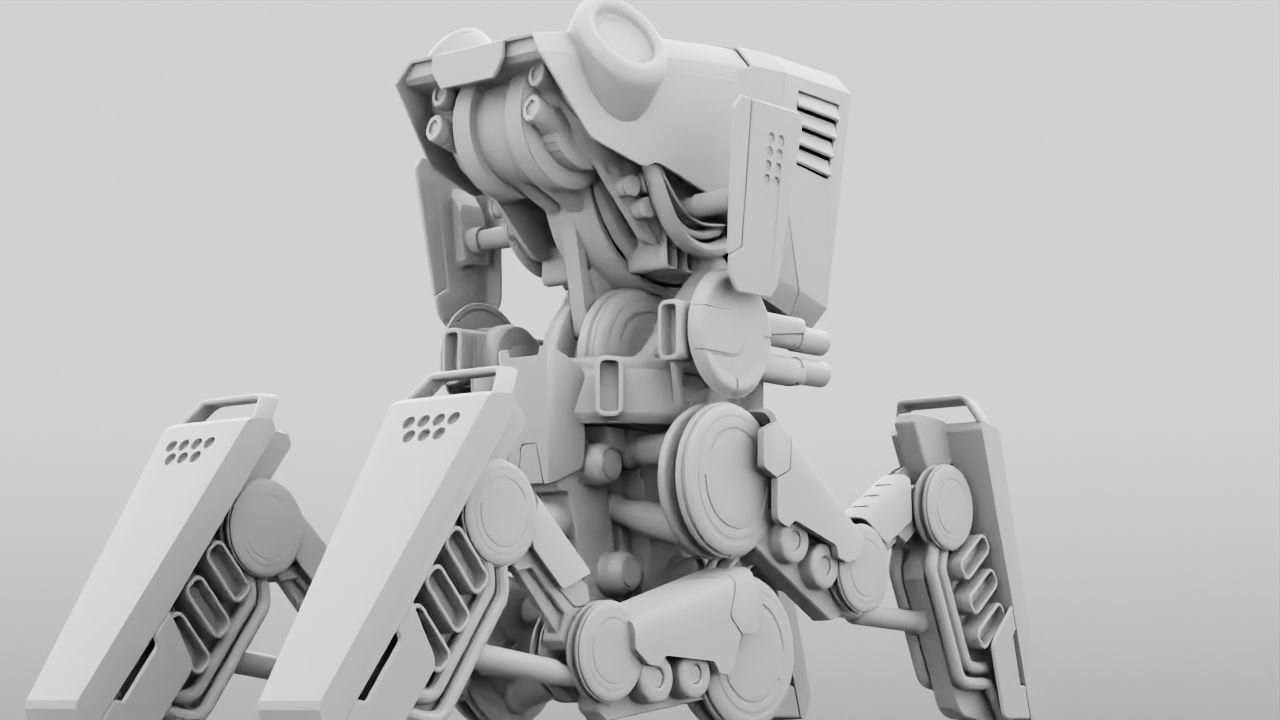 DROID BATTLE ECHO rigged 3D model_37