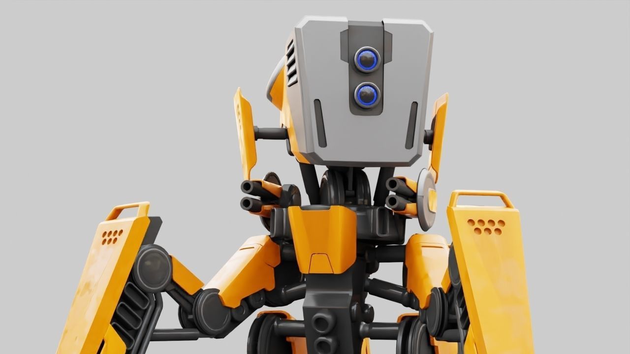 DROID BATTLE ECHO rigged 3D model_25