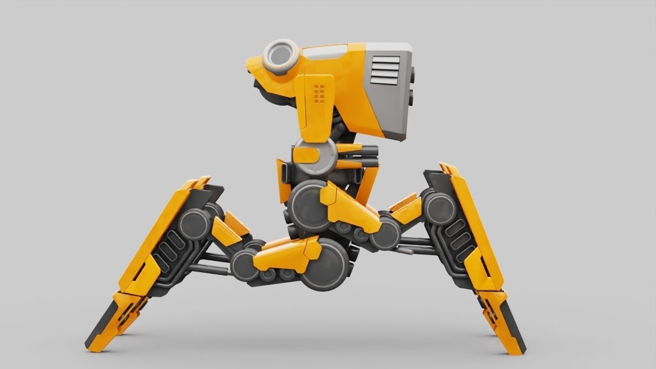 DROID BATTLE ECHO rigged 3D model_32