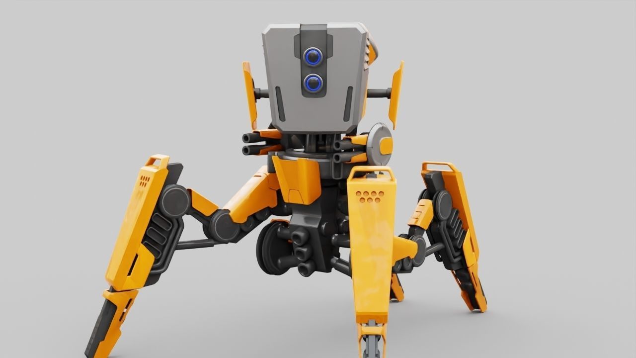 DROID BATTLE ECHO rigged 3D model_13