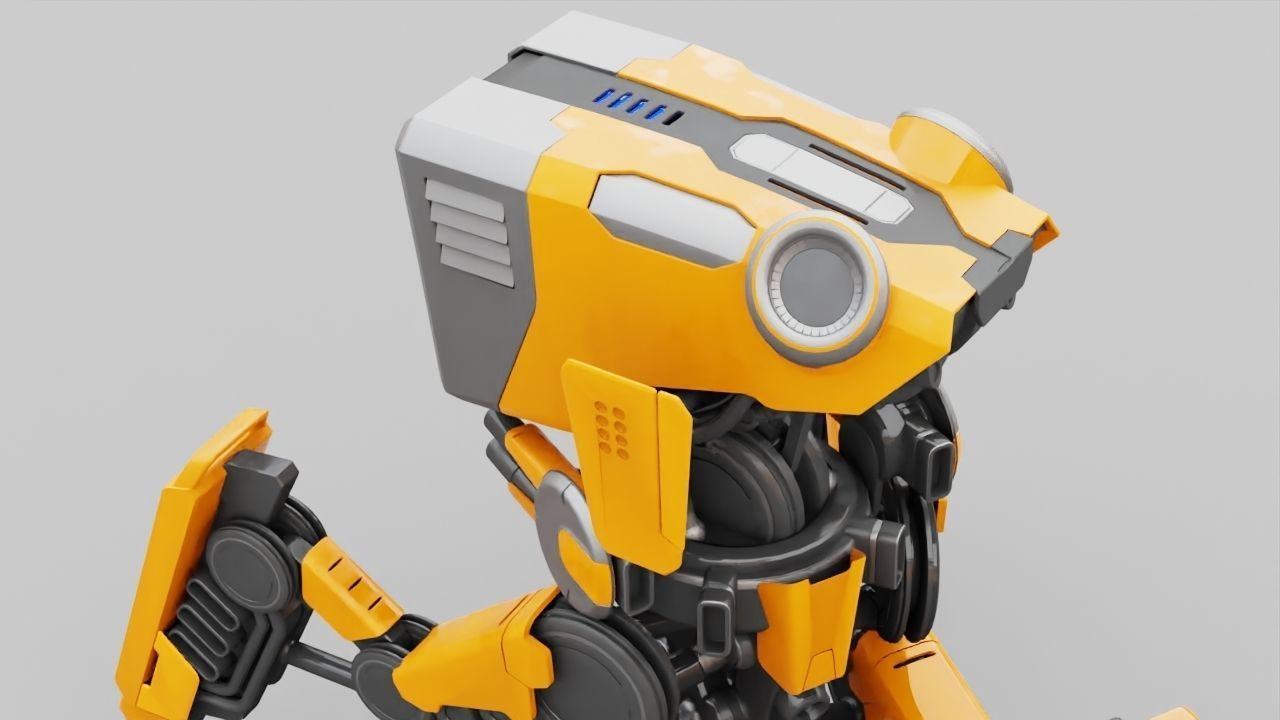 DROID BATTLE ECHO rigged 3D model_29