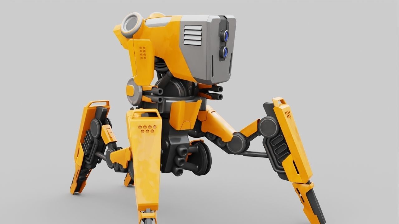 DROID BATTLE ECHO rigged 3D model_11