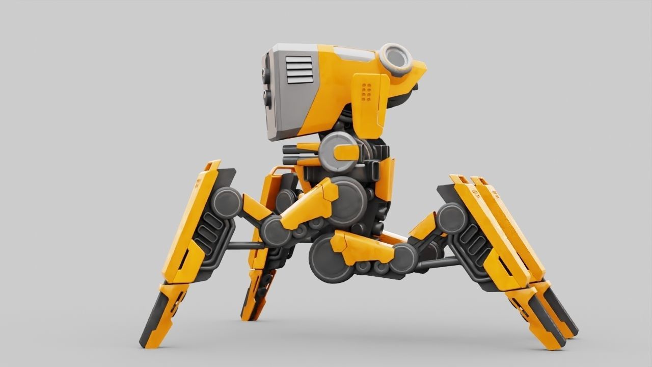 DROID BATTLE ECHO rigged 3D model_4