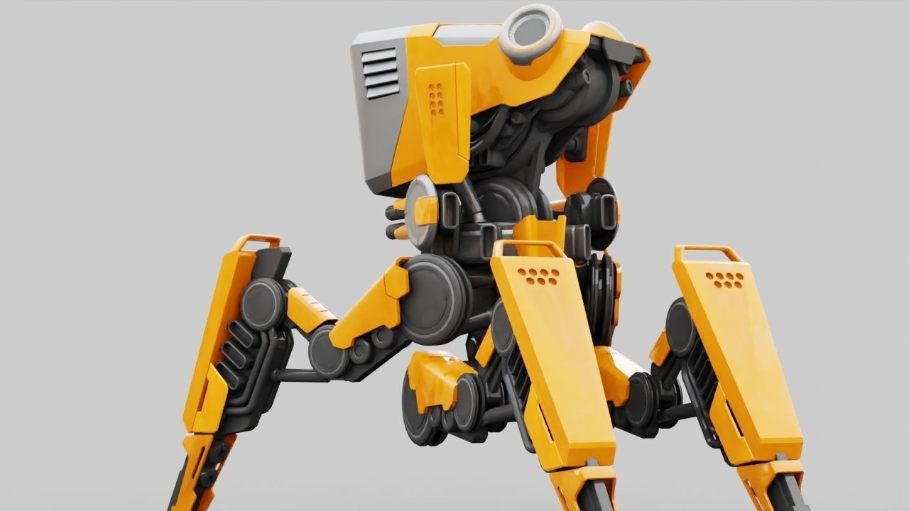 DROID BATTLE ECHO rigged 3D model_6