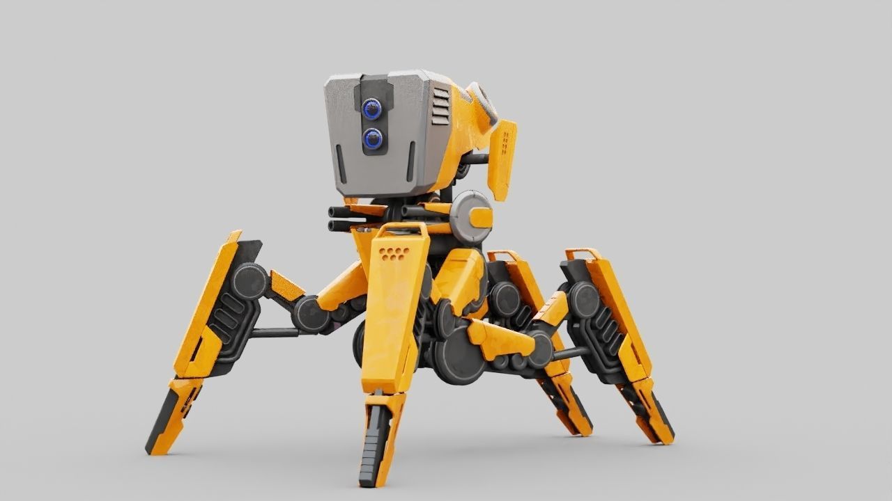 DROID BATTLE ECHO rigged 3D model_1