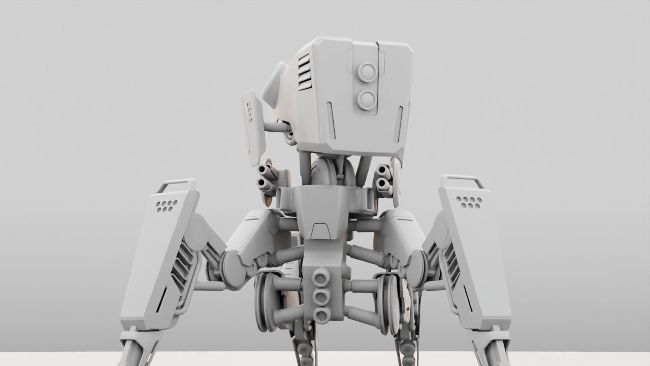 DROID BATTLE ECHO rigged 3D model_40