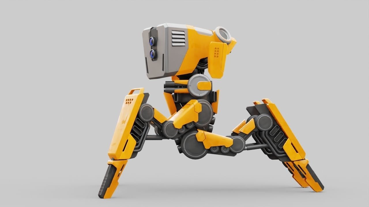 DROID BATTLE ECHO rigged 3D model_3