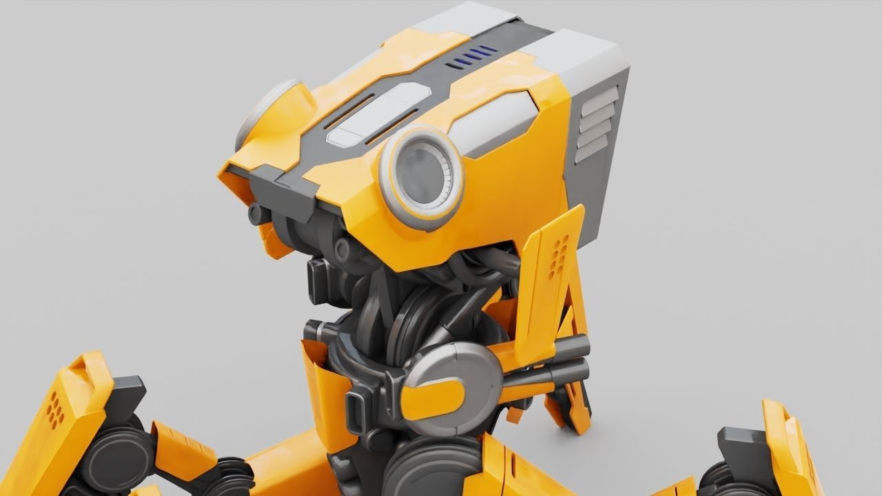 DROID BATTLE ECHO rigged 3D model_31