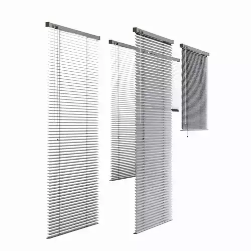 Metal Blinds Collection  Low-poly 3D model
