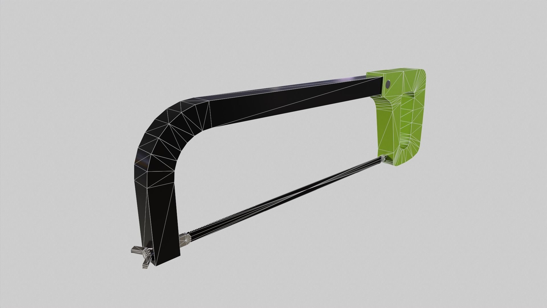 handsaw band saw Low-poly 3D model_3