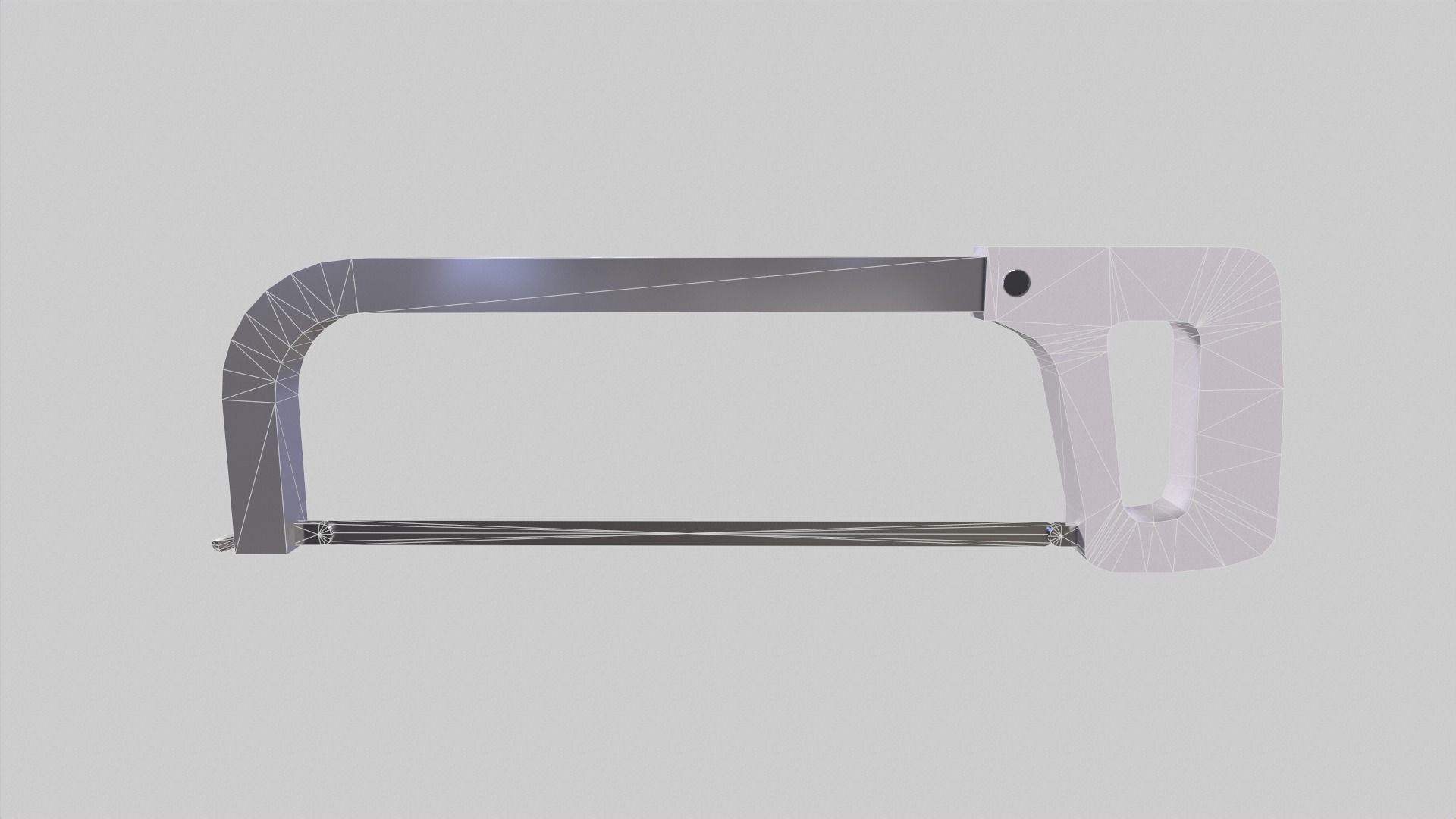handsaw band saw Low-poly 3D model_7