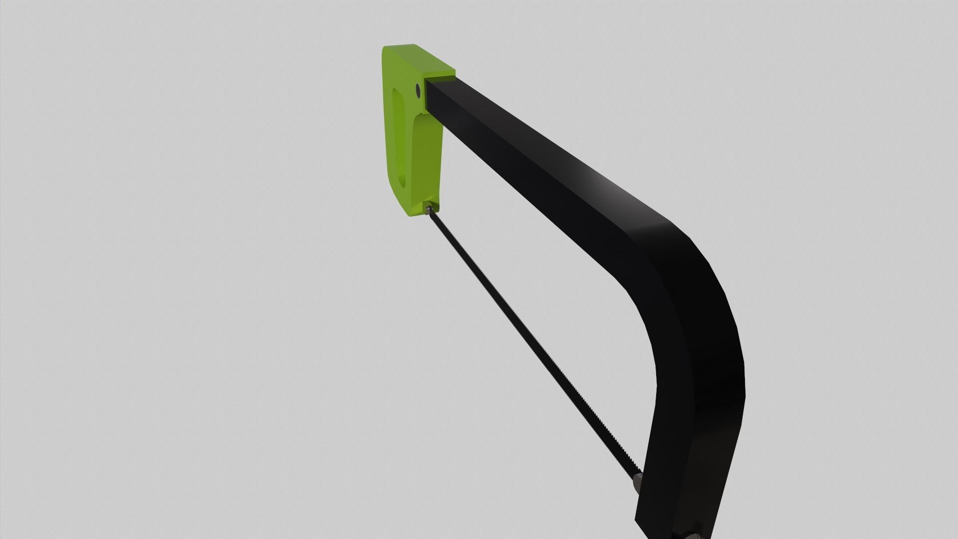handsaw band saw Low-poly 3D model_5