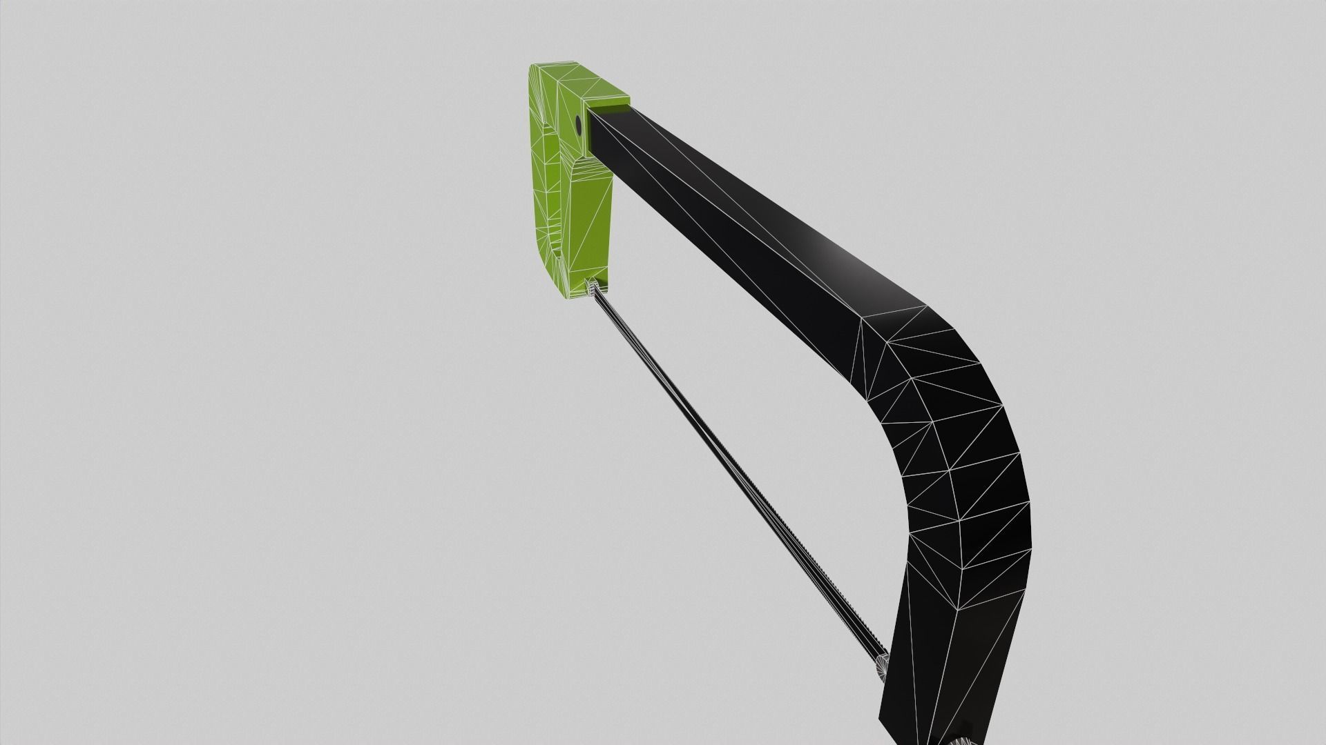 handsaw band saw Low-poly 3D model_6
