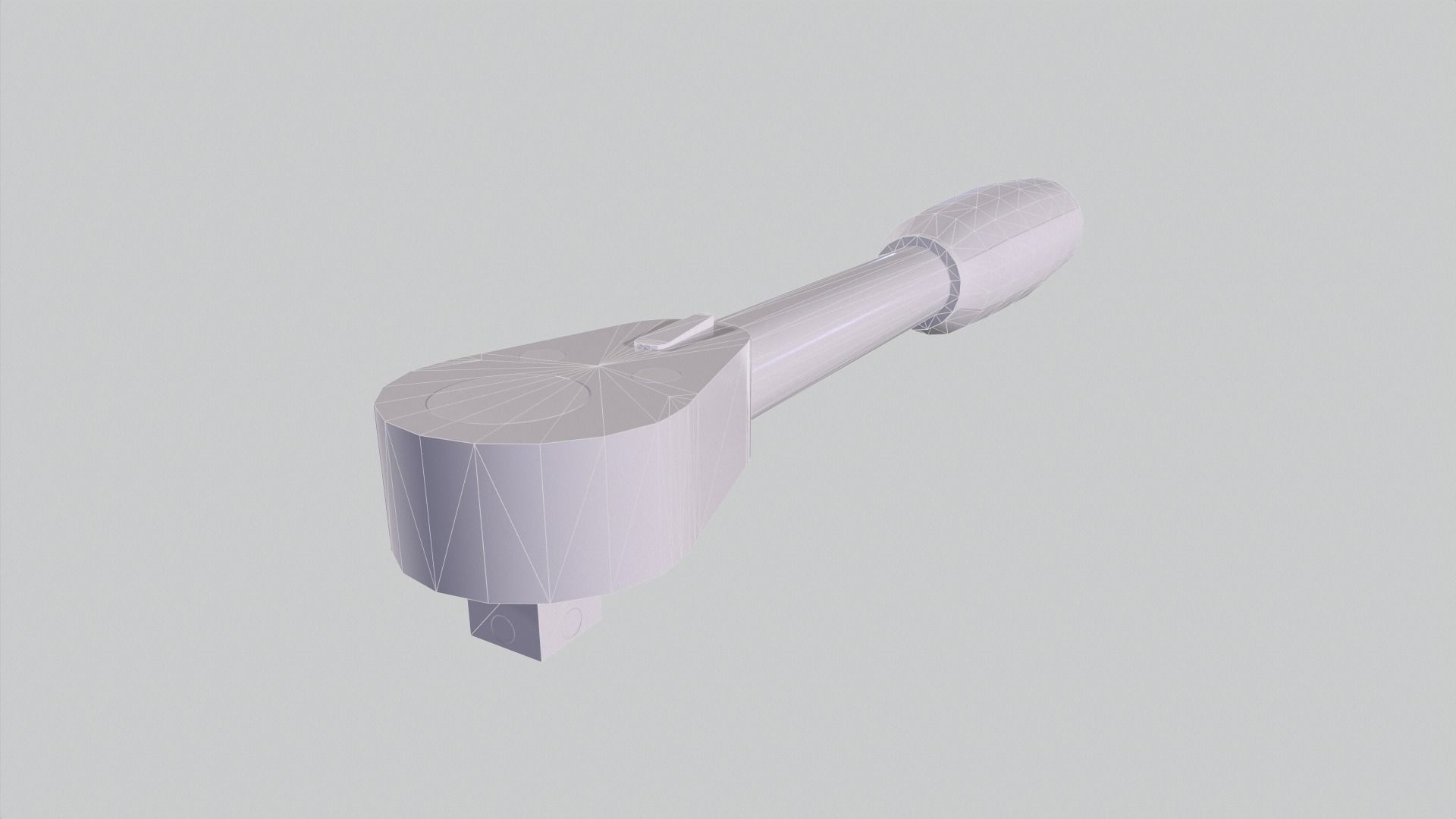 Ratchet Wrench Low-poly 3D model_11