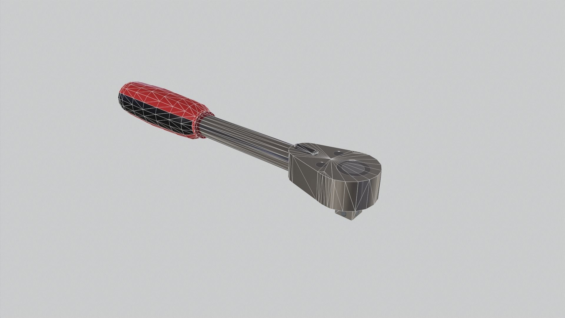 Ratchet Wrench Low-poly 3D model_2