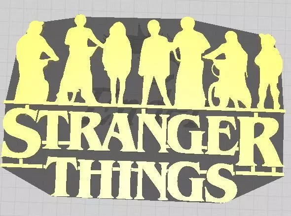 Logo Stranger Things 3D print model