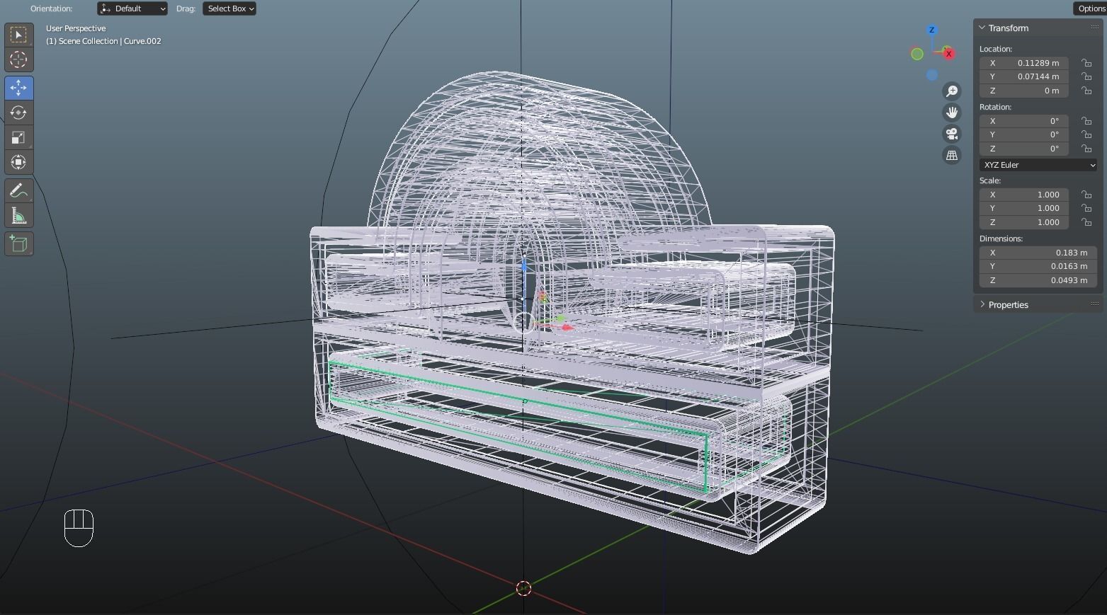 Fully Animated 3D Astrological Aquarius Sign Icon Low-poly 3D model_11