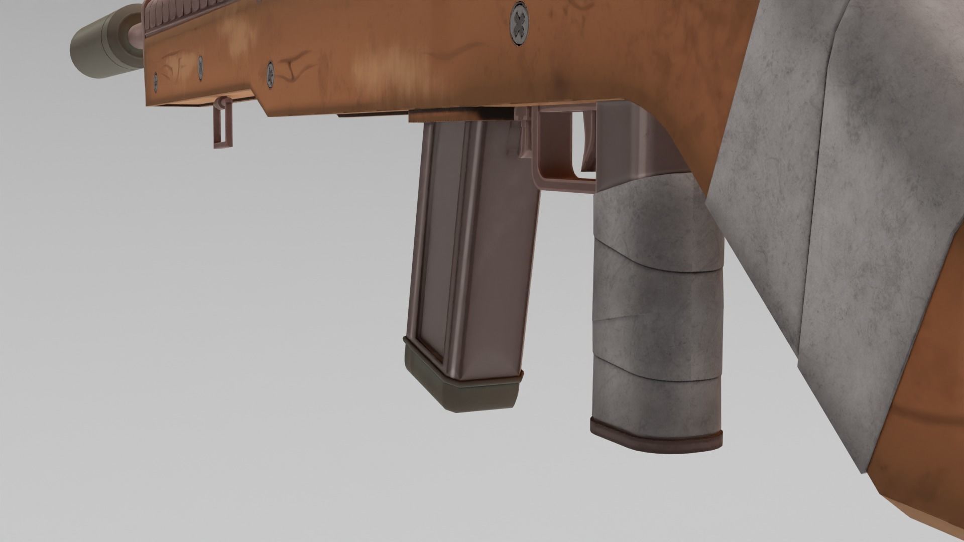 stylized weapon Low-poly 3D model_4