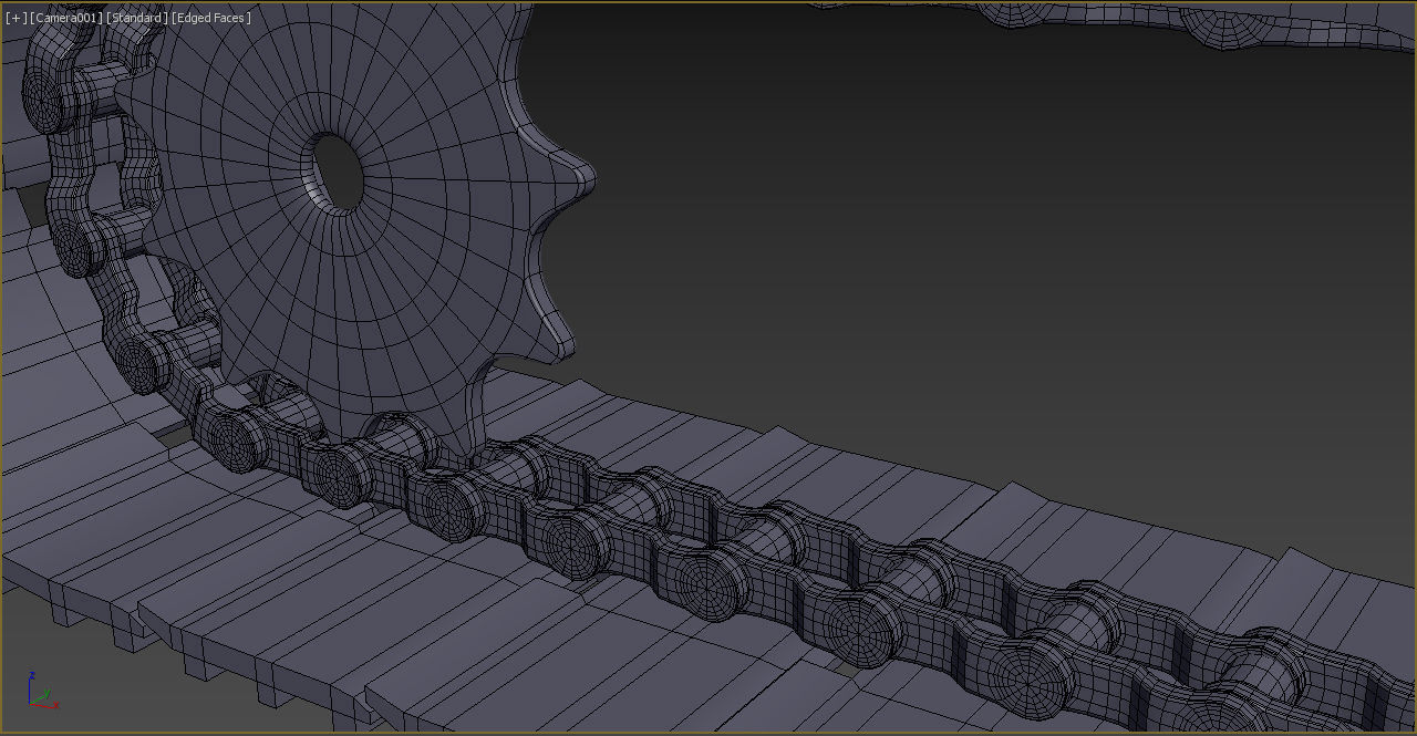 excavator tracks Low-poly 3D model_12